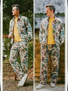 BATTENWEAR Wander Floral Casual Pants 100% Cotton NWOT XL